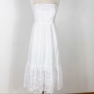 White eyelet dress